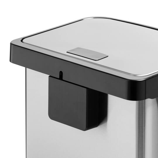 Honey Can Do 50L Large Stainless Steel Step Trash Can with Lid